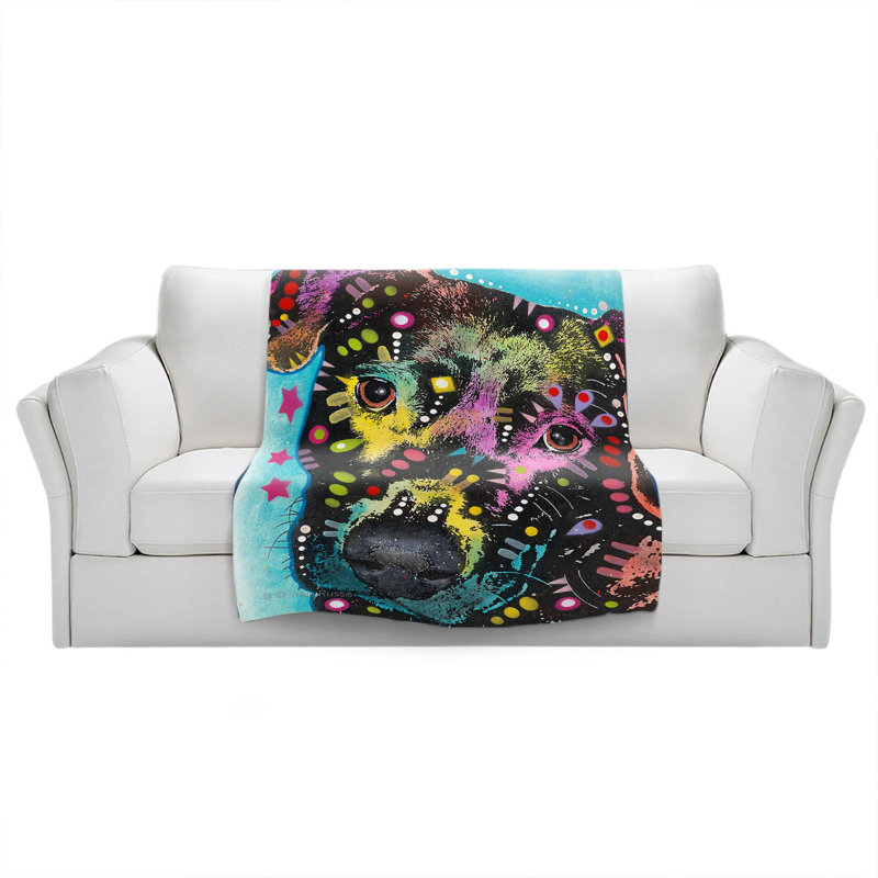 Hand Woven Throw Blanket, 51" x 60"