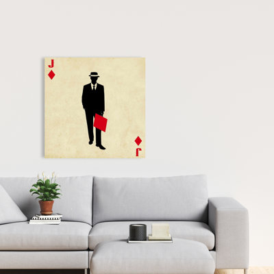 «Jack of Diamonds», toile «Black Man Cave» | Home Loisirs