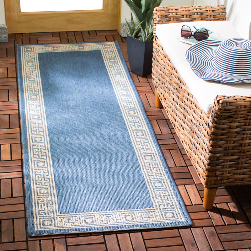 Herefordshire Performance Oriental Indoor/Outdoor Area Rug, Runner 2'3" x 6'7"