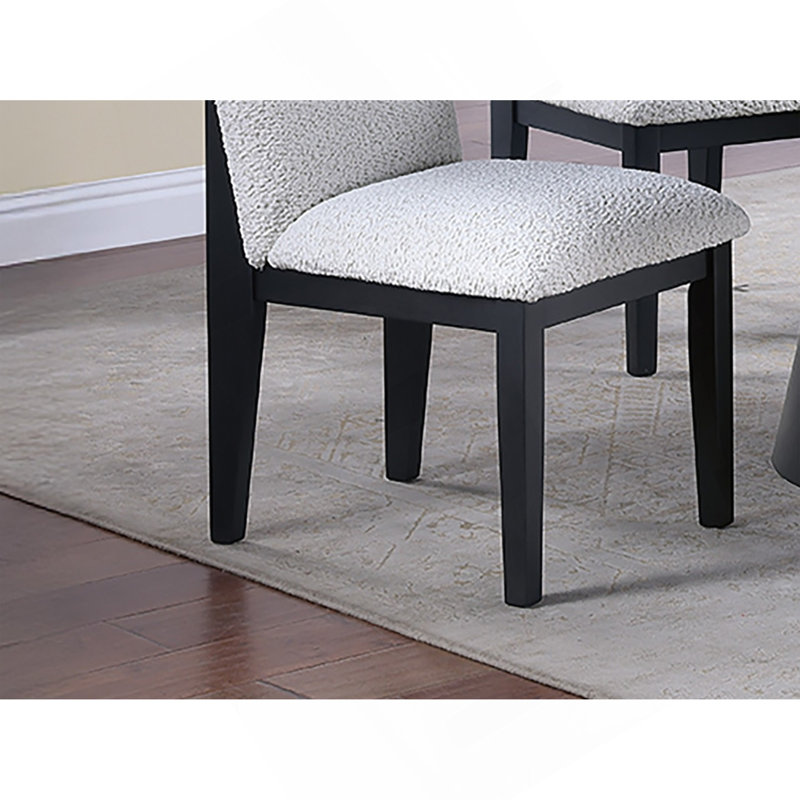 Chaise d'appoint ergonomique en tissu blanc