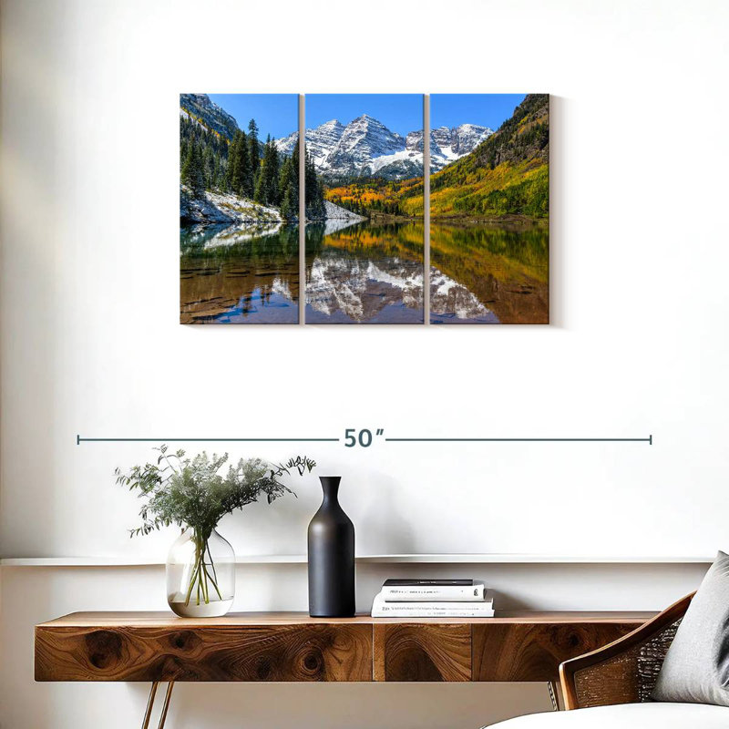 Lac Alvord par Maroon Bells, H 20 po x l 33 po