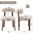 Adwin 6-Person 51.18" Round Pedestal Dining Table Set-1056410513-1056410518
