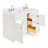 Abell 61'' Double Bathroom Vanity with White Quartz Top-613216689