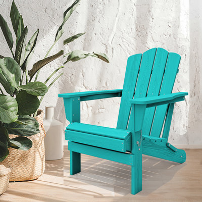 HDPE Foldable Outdoor Adirondack Chair