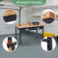 Workbench Workbench réglable, établi pour garage Station de travail robuste avec 4 roues verrouillables Table de travail en bois d'hévéa polyvalente d'une capacité de 2 000 lb avec prises de courant