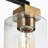 Nayomee Dimmable Black/Brass Rectangle Vanity Light-392119511