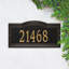 Plaque d'adresse murale 1 ligne Signature Series-825069282-825069305-825069307