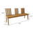 Modern 2-in-1 Wood Convertible Bench for Dining Room Entryway and Outdoor Patio-1949122444