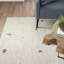 Tapis bleu marine / denim en laine tissé à plat à la main Fuchs Southwestern-743168943