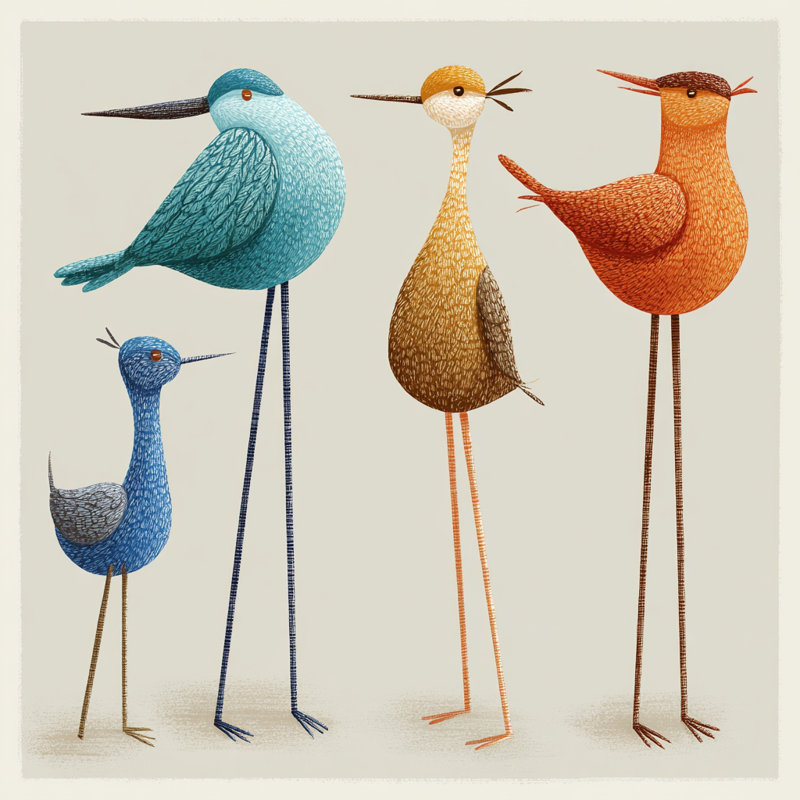 Décoration murale petit oiseau mignon minimaliste, H 16 po x l 24 po