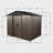 Practical Design 7 ft. W x 6 ft. D Metal Horizontal Storage Shed