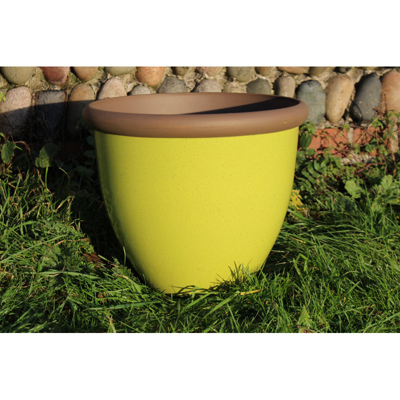 Campuzano Pot Planter, 35cm H x 40cm W x 40cm D, Apple Green