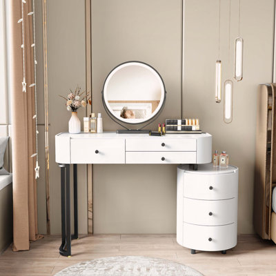 Coiffeuse moderne avec miroir détachable