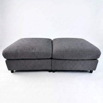 2-Piece Ottoman Footrest Set for Modular Sectional Sofa