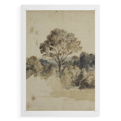 Paysage rétro CCLXI - impression sur toile seulement - non encadrée