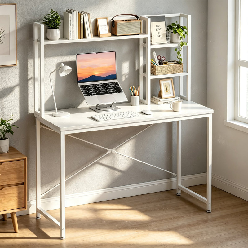 MDF Computer Desk, White
