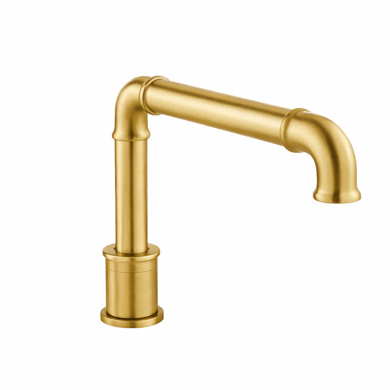 Single-Hole Bathroom Faucet, Brushed Gold