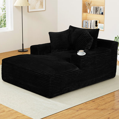 Fauteuil à billes en fausse fourrure