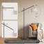 67" Black Swing Arm Floor Lamp