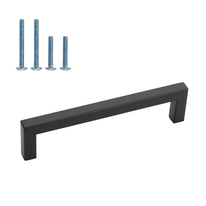 6 5/16" Center Bar Pull Multipack, Matte Black, 3 13/16"