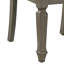 Chaise d'appoint en lin beige et chêne vieilli, ensemble de 2