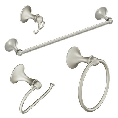 Lounge 4 Piece Bathroom Hardware Set