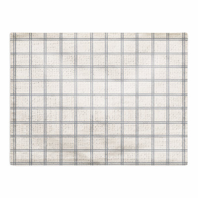 Napperon en coton 14 "Windowpane