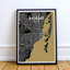 « miami city map », reproduction d’impression sur affiche luxe-31736955