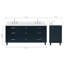 ARIEL Monroe 73 Double Sink Bathroom Vanity with Pure Quartz Top-1680735485