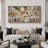 Neutral Toned Feast Celebration Artwork Extra Large Pictures Framed Canvas Print Wall Art-120284298-120284296