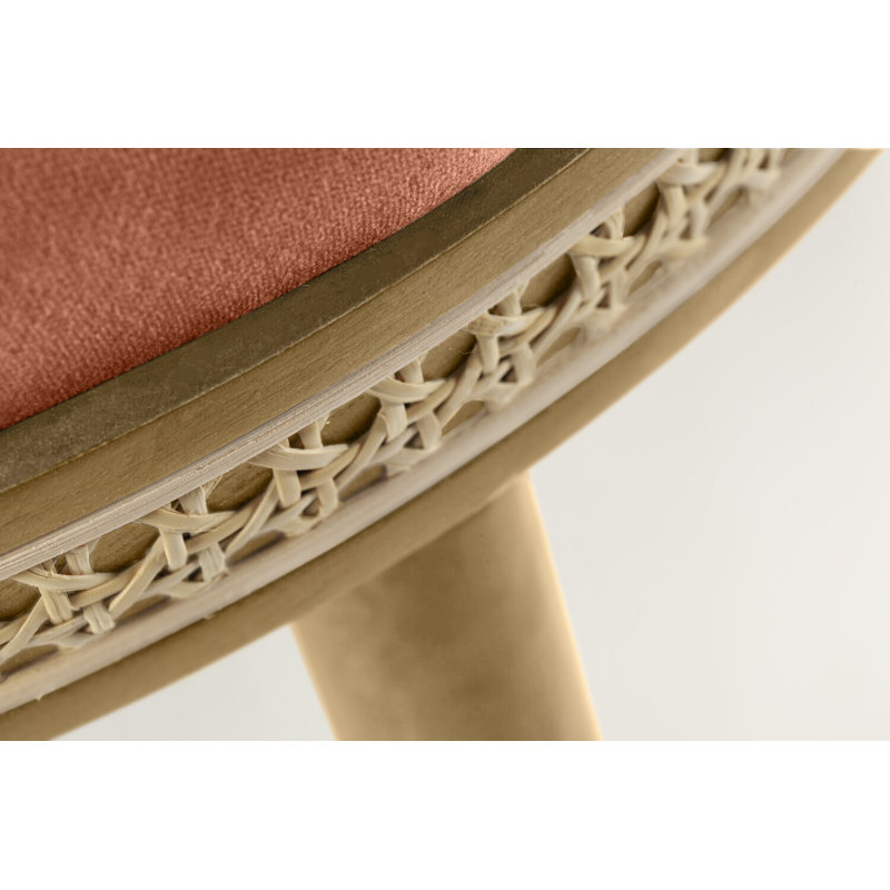 Alma Upholstered Dining Chair, Powder