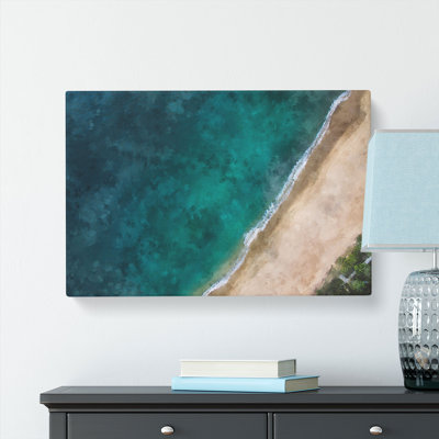 Beach In Toque Pequeno Brazil Painting - Wrapped Canvas