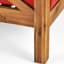 Chaise de repos Mid-Century moderne en bois avec revêtement en eau, 29,95 po x 26,53 po, 41,57 lb