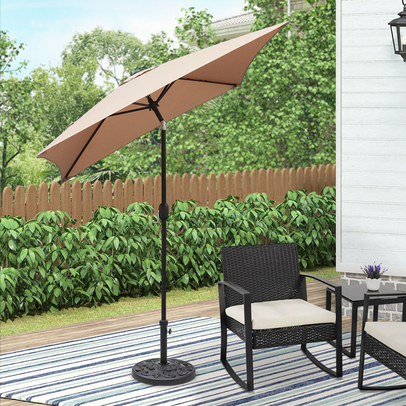 Parasol de marché Boligee, Beige