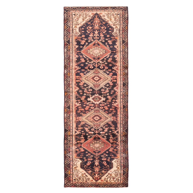 Tapis noir Anatolian Vintage 3 pi 3 po x 10 pi 3 po