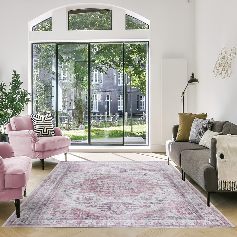 Tapis intérieur ivoire Samira Tiefi, Rectangle 8 pi 9 po x 13 pi 1 po