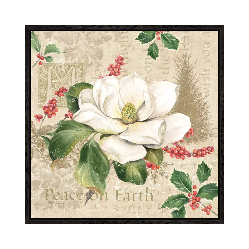 Christmas Trail II by Pamela Gladding - Print on Canvas, Black Framed, 66.04 cm H x 66.04 cm W