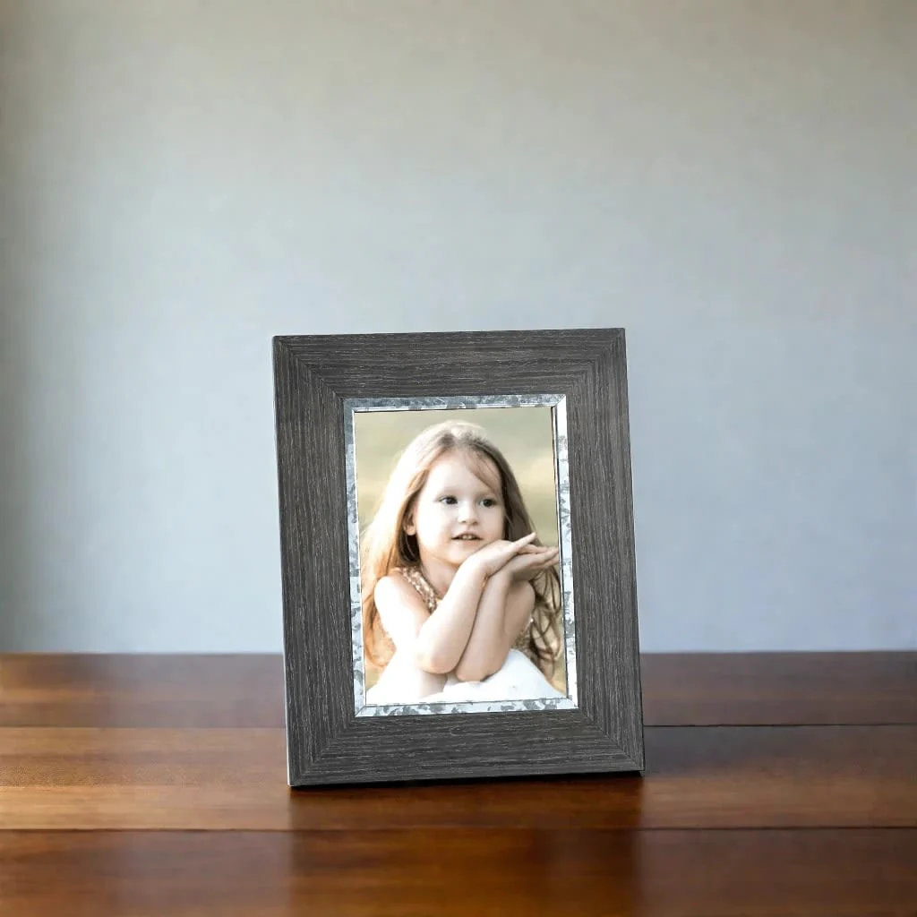Makenna Matte Wood Single Picture Frame in Gray Millwood Pines Picture 