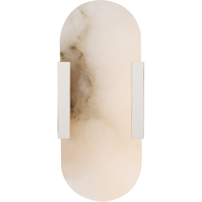 Kelly Wearstler Melange 10" Elongated Sconce, Polished Nickel