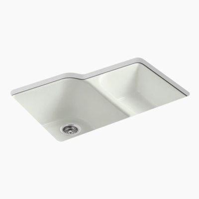 Executive Chef 33" L x 22" W Undermount Kitchen Sink with 4 Oversize Faucet Holes