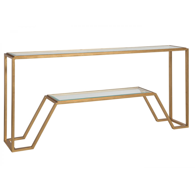 Metal Designs Byron Console, Gold Leaf