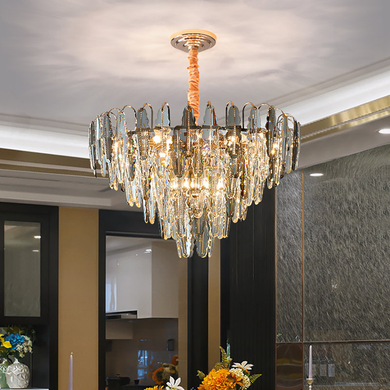 Reeves 8 - Light Crystal Chandelier, 33cm H x 60cm W x 60cm D