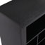 Armoire à chaussures 24 compartiments moderne avec base incurvée, console de rangement pour chaussures autoportante noire 45,2 po pour le couloir, la chambre à coucher et le salon-533776905