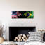 «Smoky USA», drapeaux du Brésil sur toile-415562240