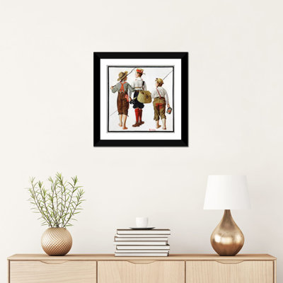 «The Fishing Trip» par Norman Rockwell, reproduction sur toile