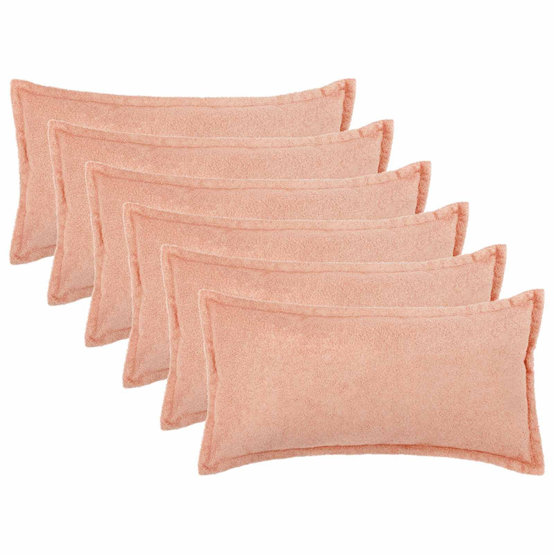 Cream Cushion Cover, Rectangle 50cm H x 70cm W, Pink