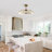 32.5" Caged Ceiling Fan with Dimmable LED Lights and Remote Control