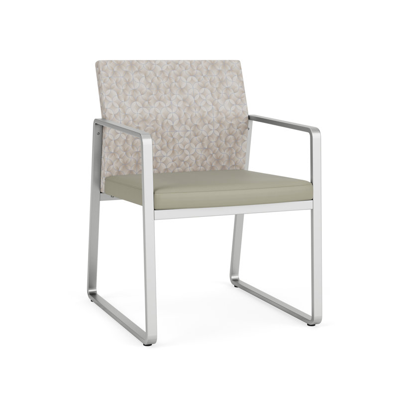 Chaise d'invité Gansett, Argent, Adler Nocturnal / Patriot Plus Black