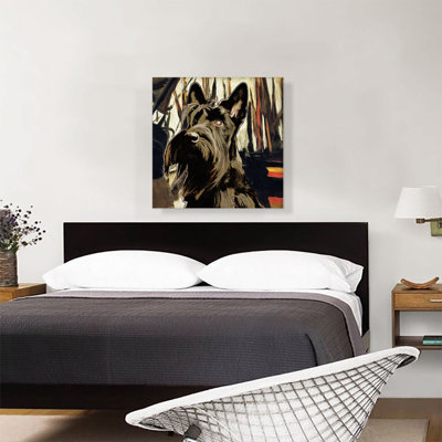 Scottish Terrier Dog Breed - Wrapped Canvas Painting