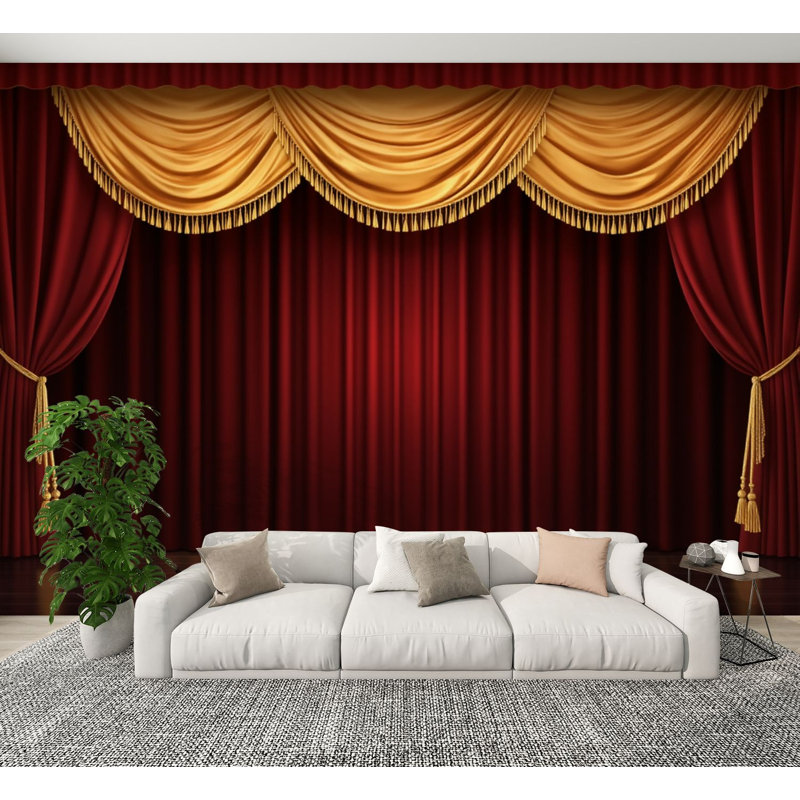 Peel and Stick Elegant Velvet Red, L 144 po x l 100 po